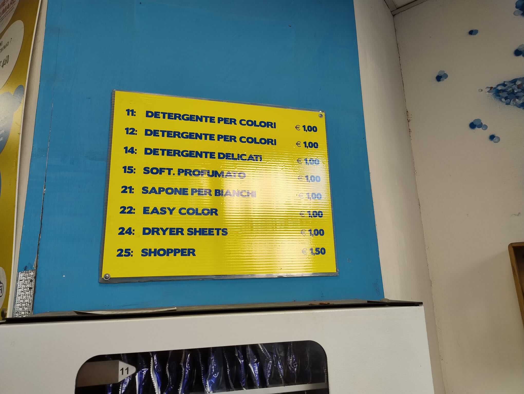 Lista dei saponi in vendita