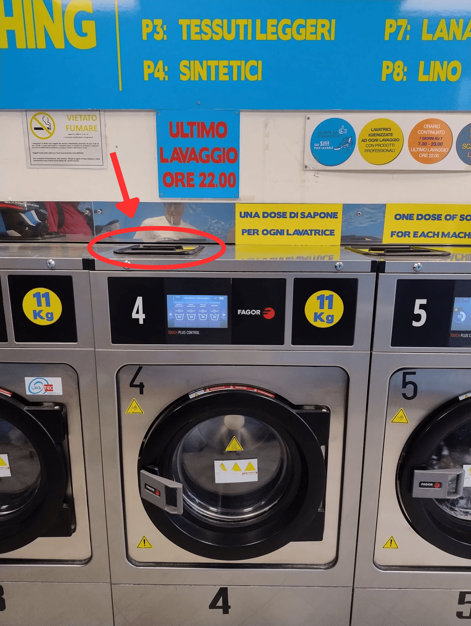 Vaschetta sapone liquido e polvere